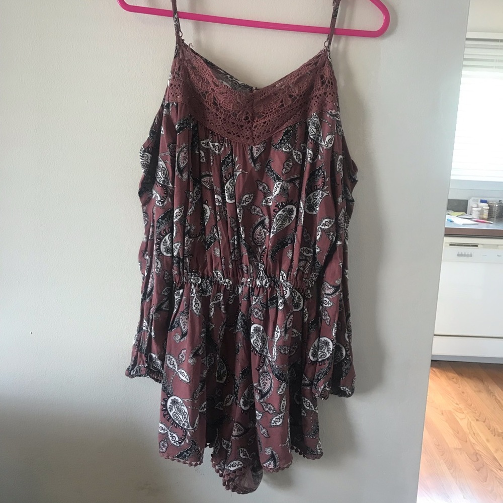 Charlotte Russe light pink romper